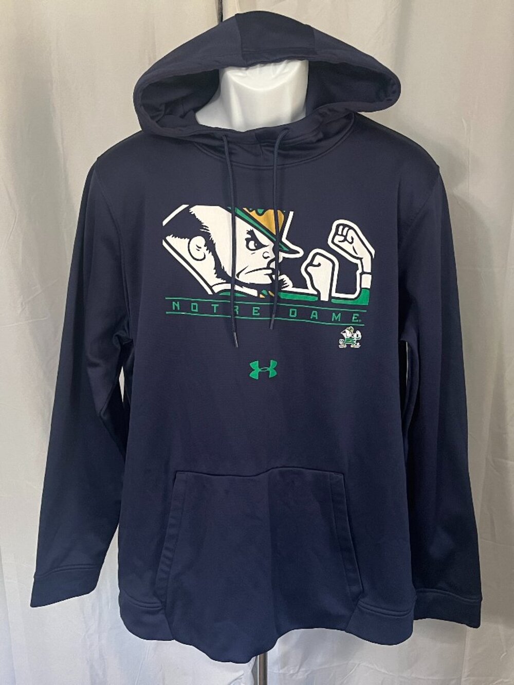 🏈 Under Armour Men’s Notre Dame Fighting Irish Hoodie Blue XL 🔥